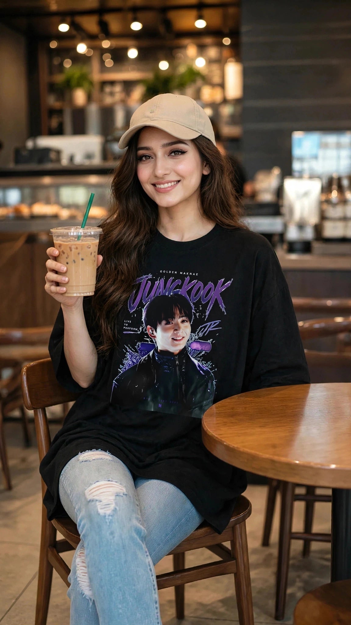 Jungkook Golden "Maknae" Oversized T-Shirt