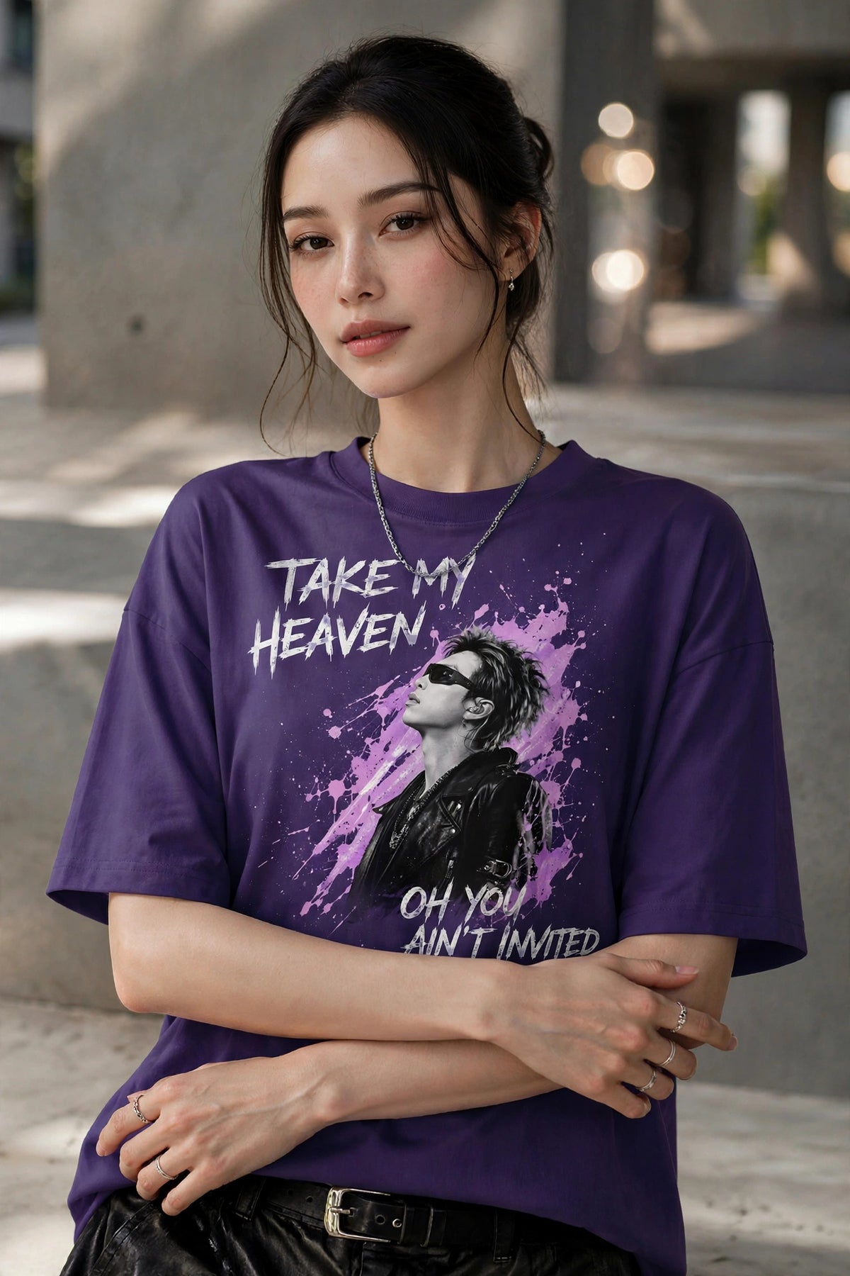 Take My Heaven - Purple Haze Oversized Luxe Tee