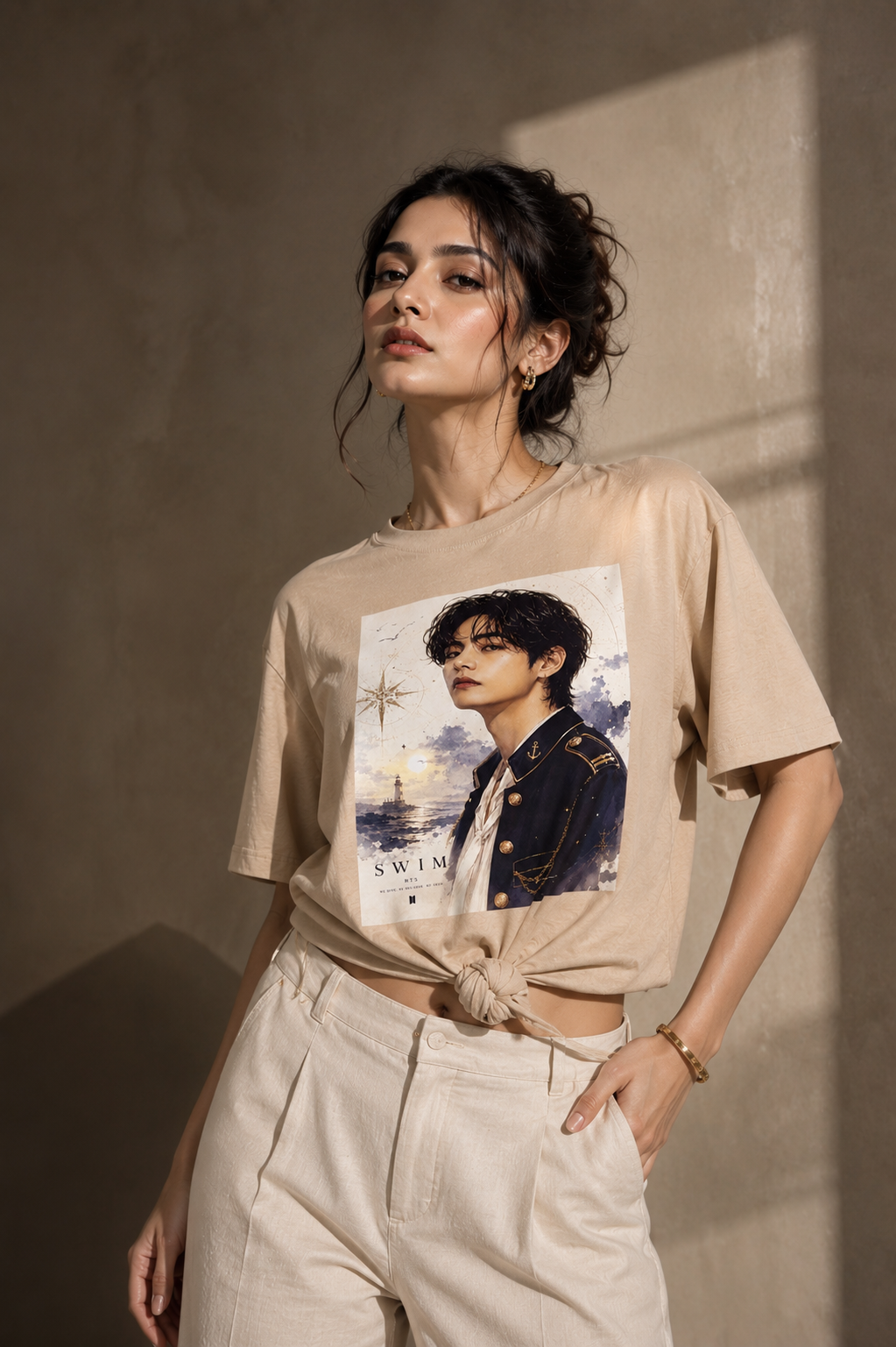 V Canvas Tee